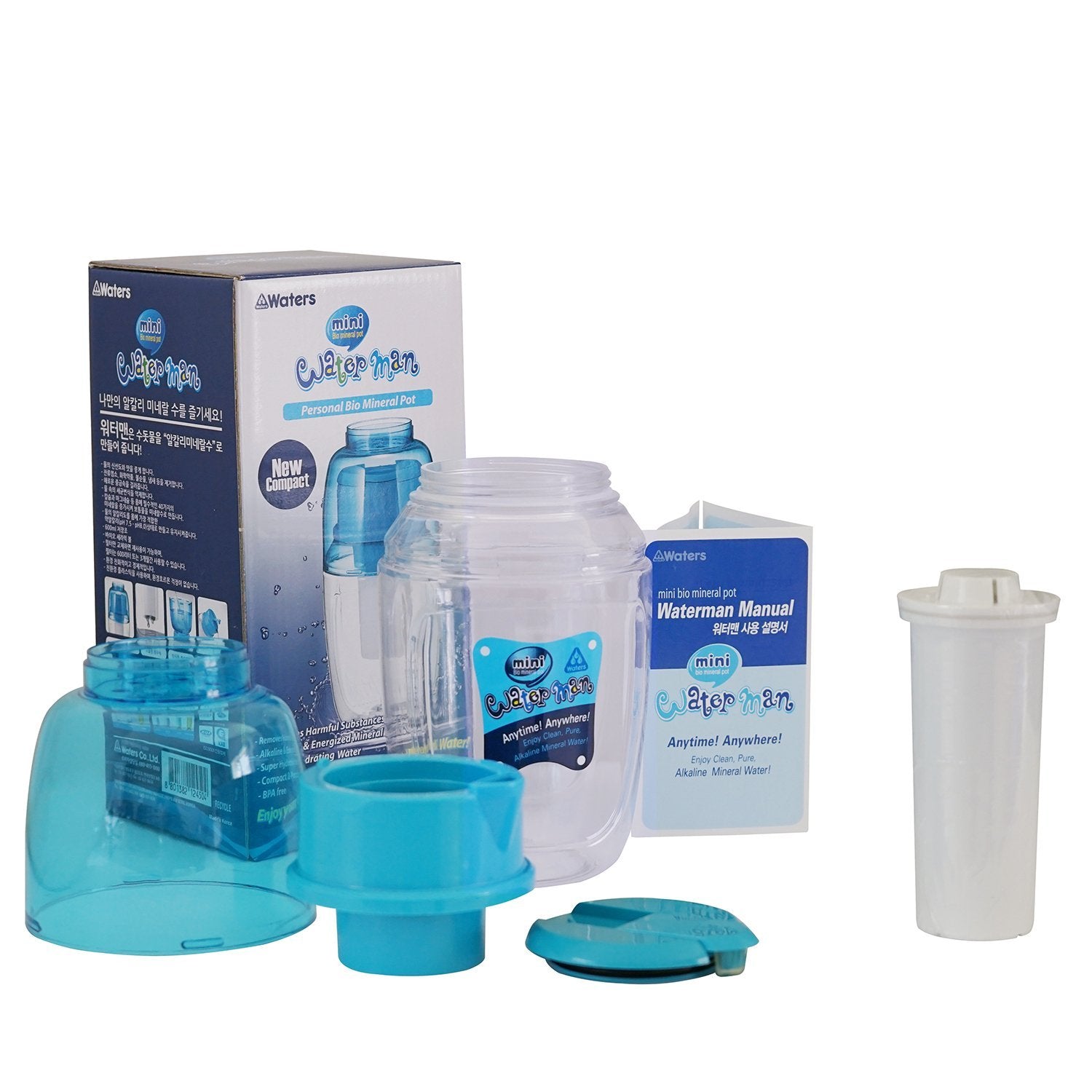 Mini BMP Waterman 600ml Blue - Waters Co Australia