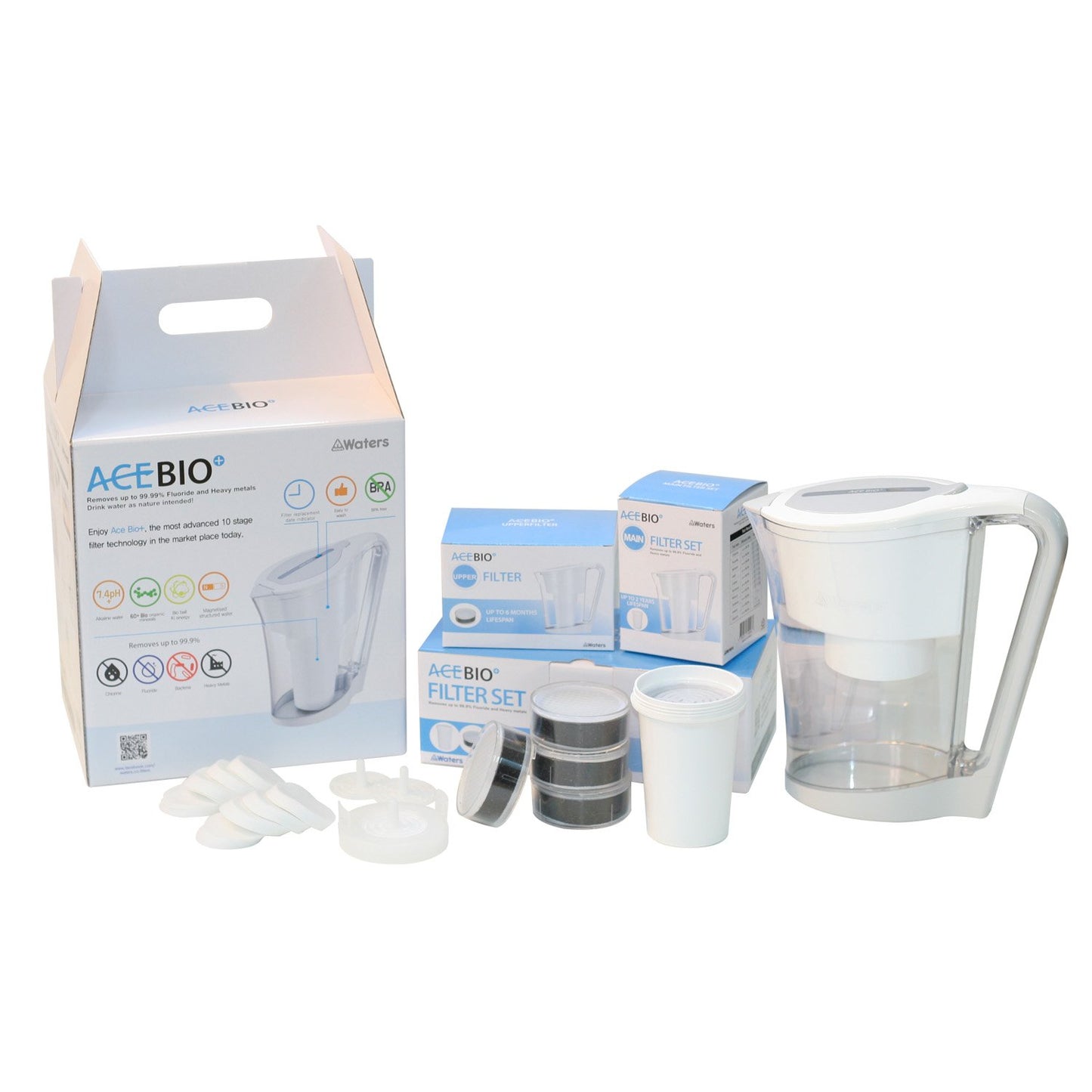 AceBio+ 1.0 Litre Alkaline mineral water jug filter - Waters Co Australia